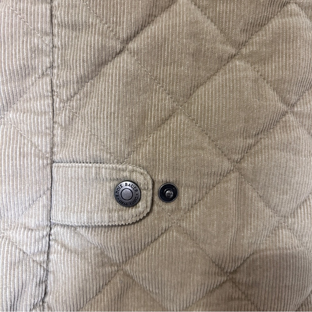 Eddie Baur Vintage Brown Corduroy Quilted Vest Size Large - Picture 3 of 9